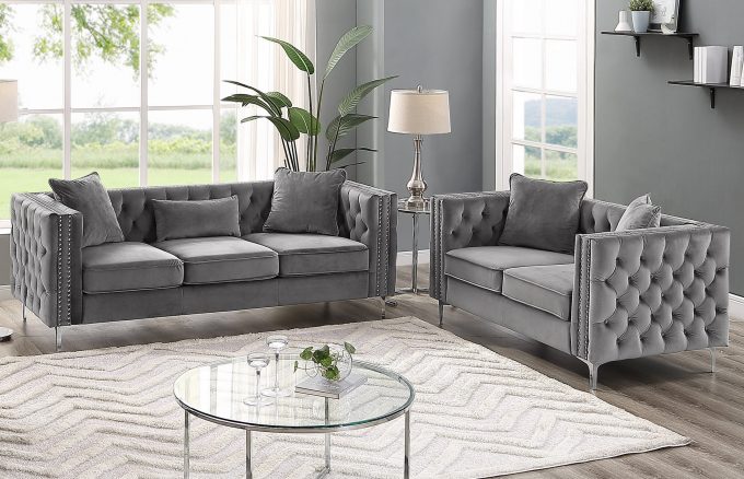krm+luxury+furniture+Modern+2+Piece+Living+Room+Set