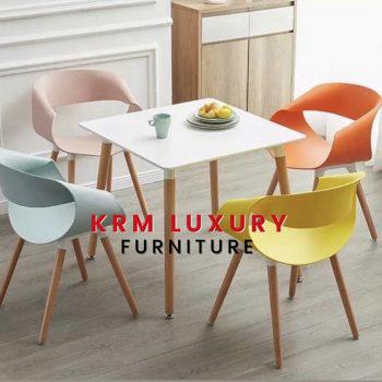 4 seater contemporary wooden dining set